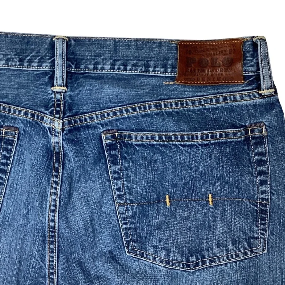 Polo Ralph Lauren classic fit jeans mens blue denim 36x34 straight leg‎